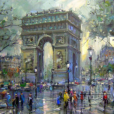 Схема вышивки «город»