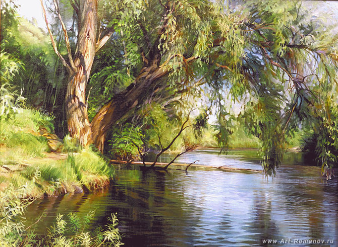 реки,природа,пейзаж.деревья,вода - оригинал