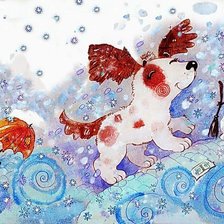 Схема вышивки «снег»