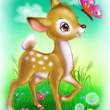 Схема вышивки «бэмби»