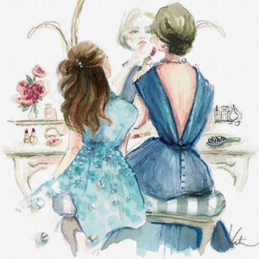 Мама и дочь - девушка, люди - предпросмотр