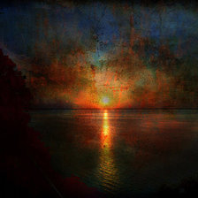 Схема вышивки «закат»