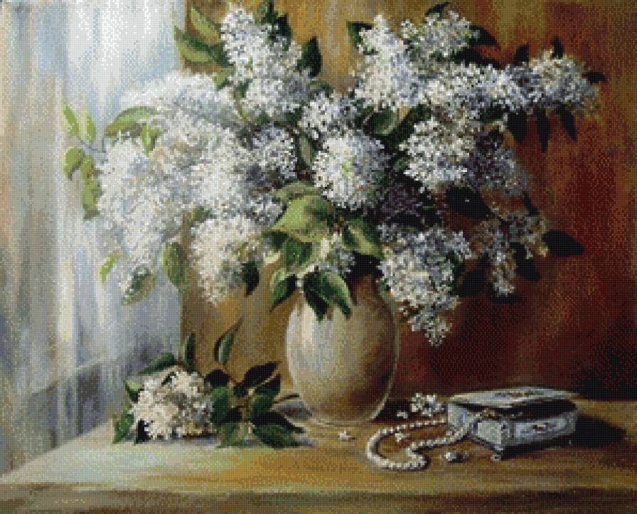 сирень - натюрморт - предпросмотр