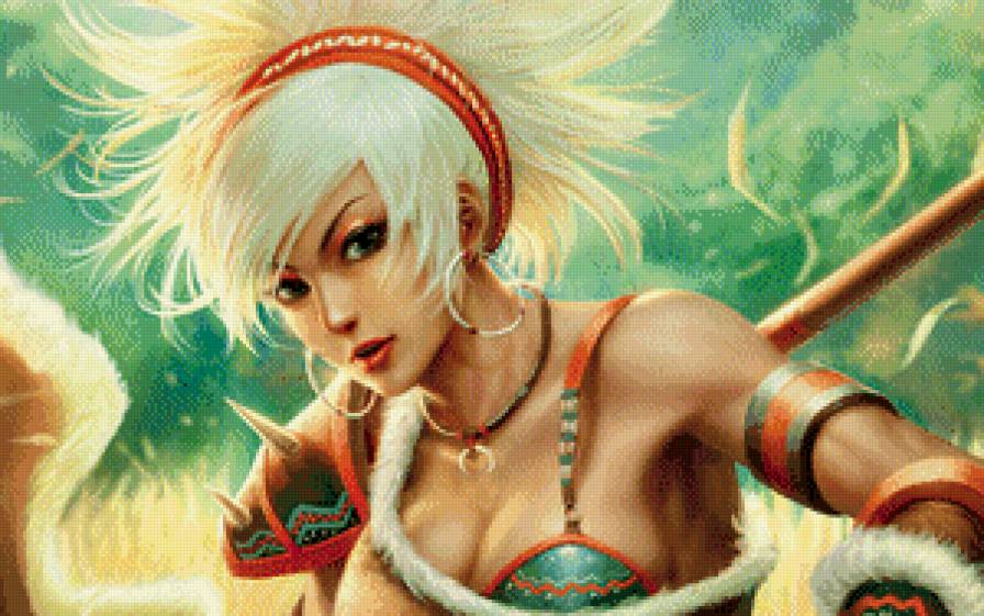 фэнтези - блондинка, фэнтези - предпросмотр