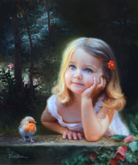 девочка - птица, дети, красавица, малыш - оригинал