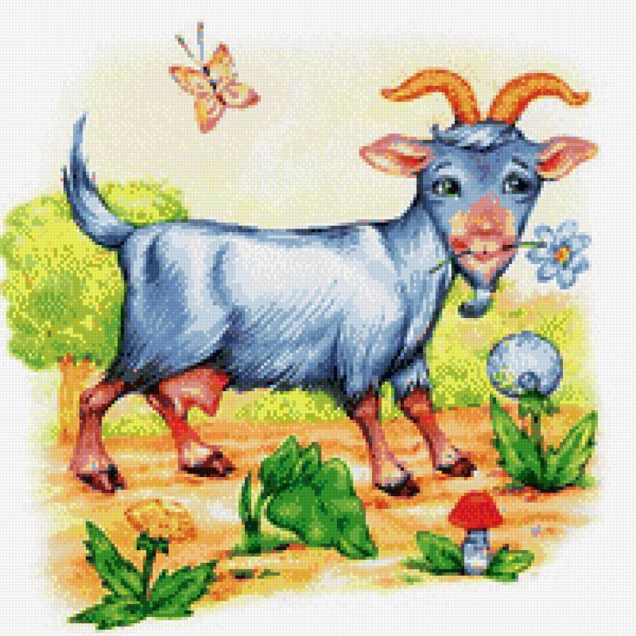 скоро год козы - детская, коза, символ года, новый год - предпросмотр