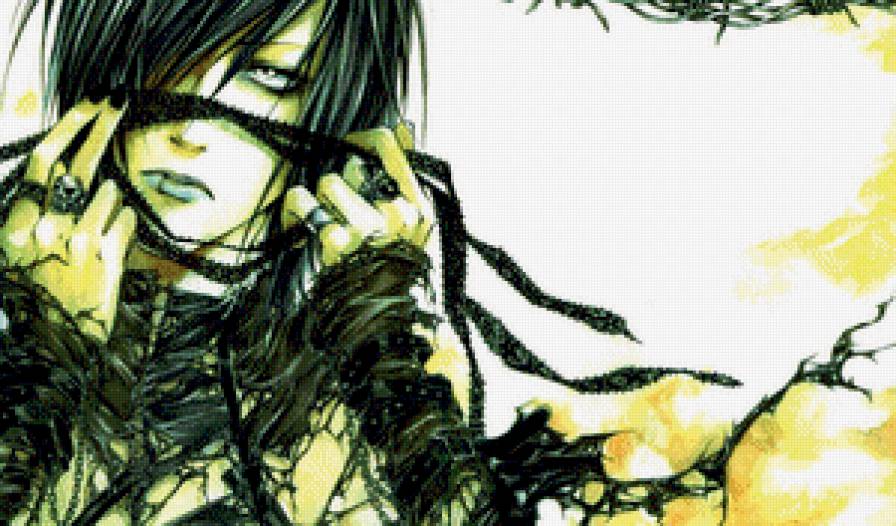 готика - аниме, парень - предпросмотр