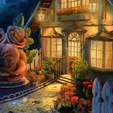 Схема вышивки «Сказочный дворик»