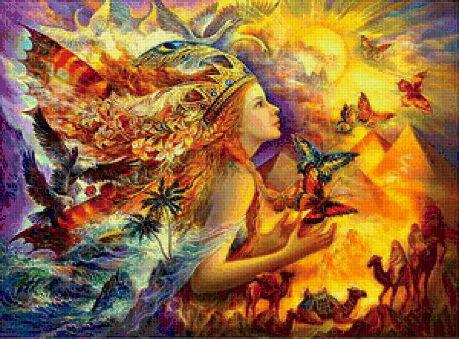 Богиня - фэнтези, портрет - предпросмотр