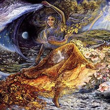 Схема вышивки «танец времён года»