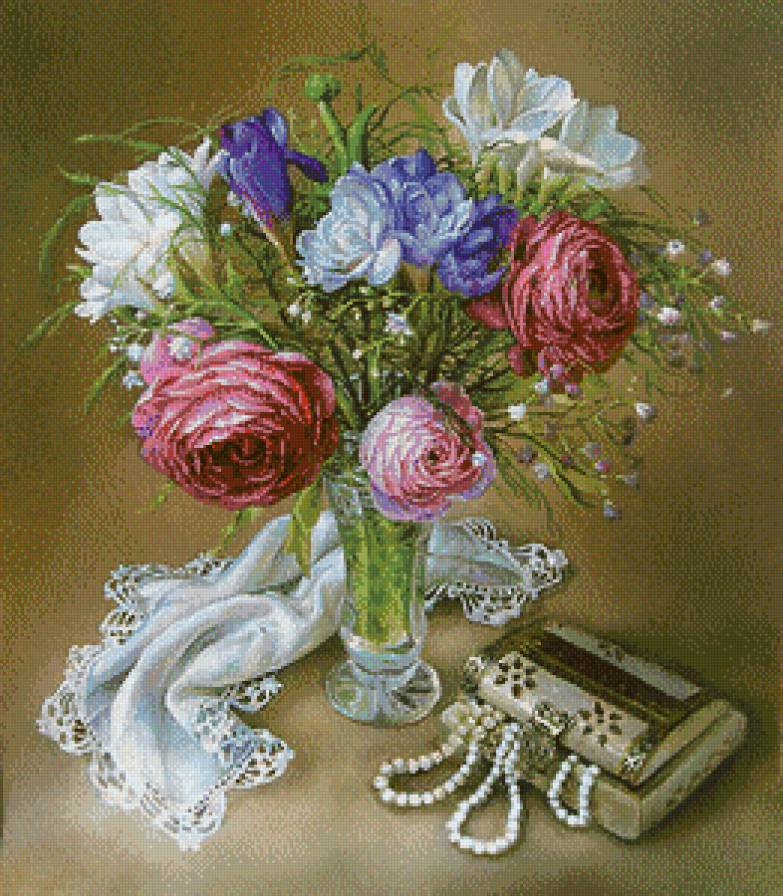 серия "букеты" - цветы.букеты.бусы - предпросмотр