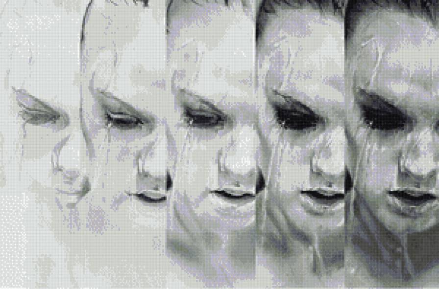 дева - девушка, монохром - предпросмотр