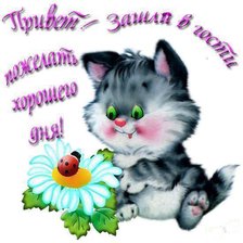 Схема вышивки «привет»