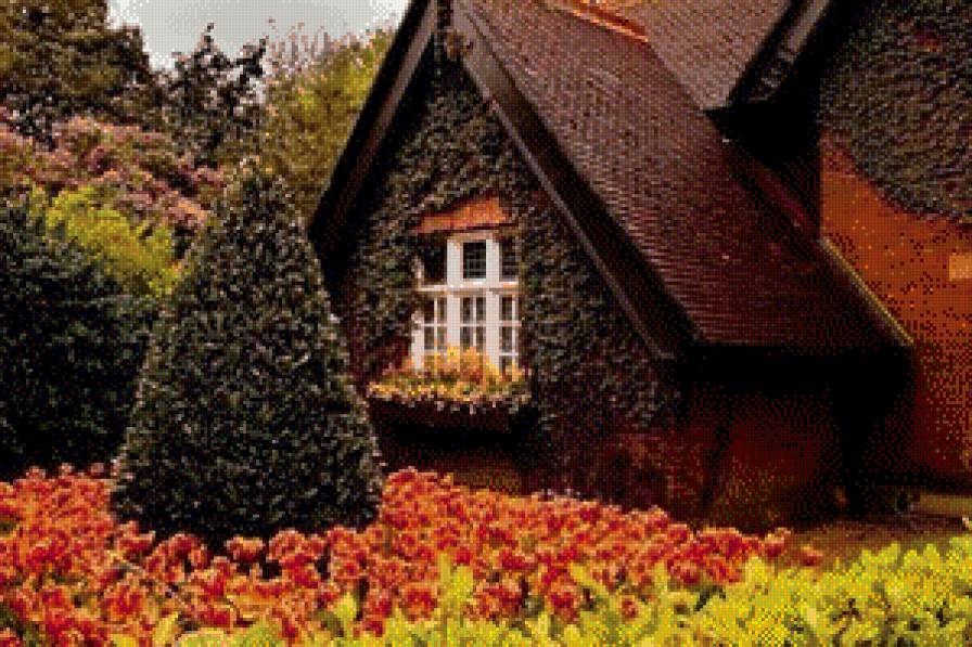 "Домик в Дублине" - природа, домик, красота. - предпросмотр