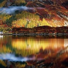 Схема вышивки «Осень в Шотландии»
