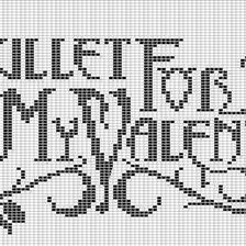 Схема вышивки «bullet for my valentine»