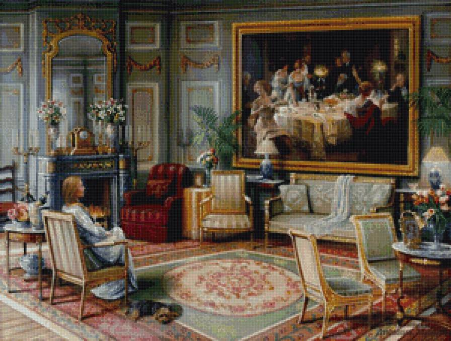 созерцание - уют, девушка, дом, обстановка - предпросмотр