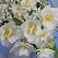 Схема вышивки «свадебные цветы»