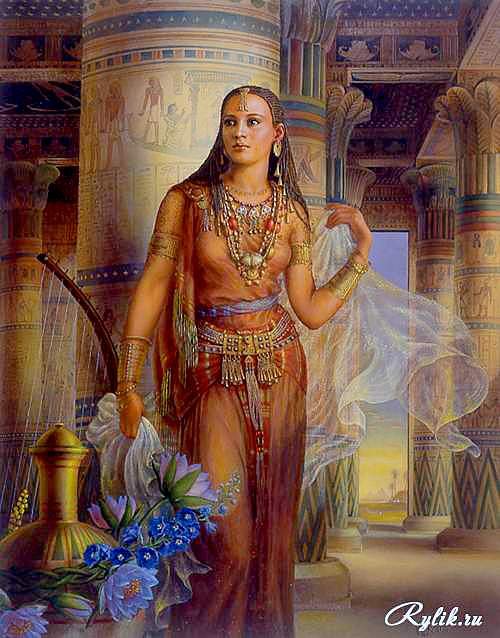 египетская принцесса - люди, картина - оригинал