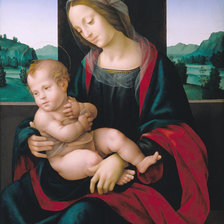 Оригинал схемы вышивки «Lorenzo di Credi, Madonna and Child» (№754752)