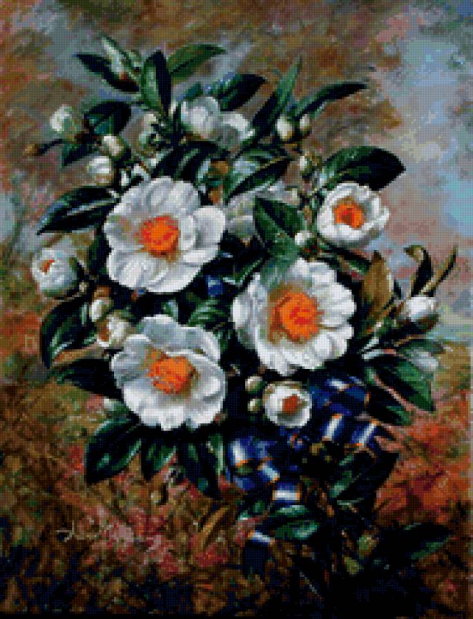 Букет цветов - цветы, картина, букет - предпросмотр