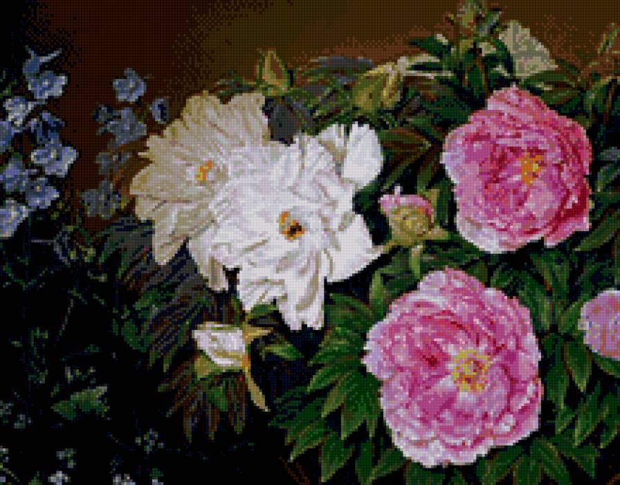 Цветы - цветы, букет, живопись - предпросмотр