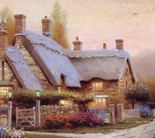 Схема вышивки «Красивый домик»