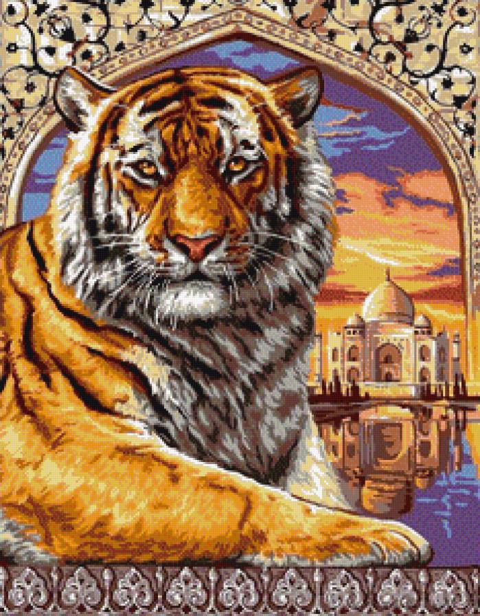 тигр - животные.тигры.мечеть - предпросмотр
