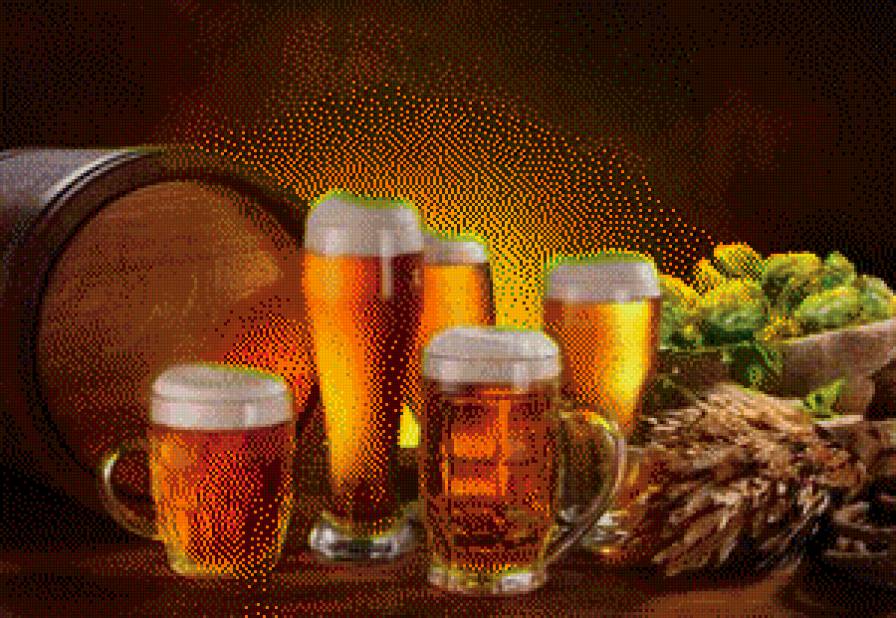 Натюрморт для мужчин - напитки, бочка, натюрморт - предпросмотр