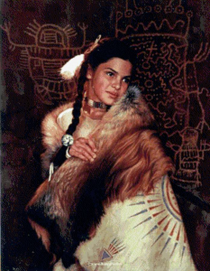 Индейская девушка1 - предпросмотр