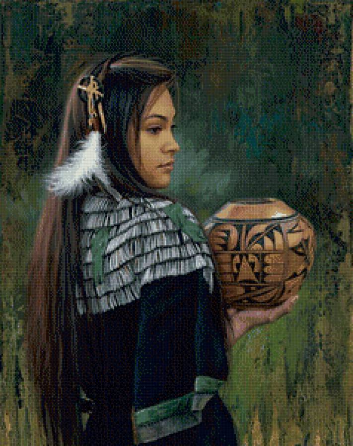 Индейская девушка5 - предпросмотр