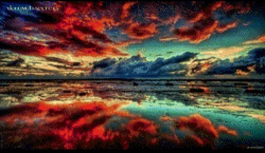 Небо, море, облака - облака, море, небо - предпросмотр