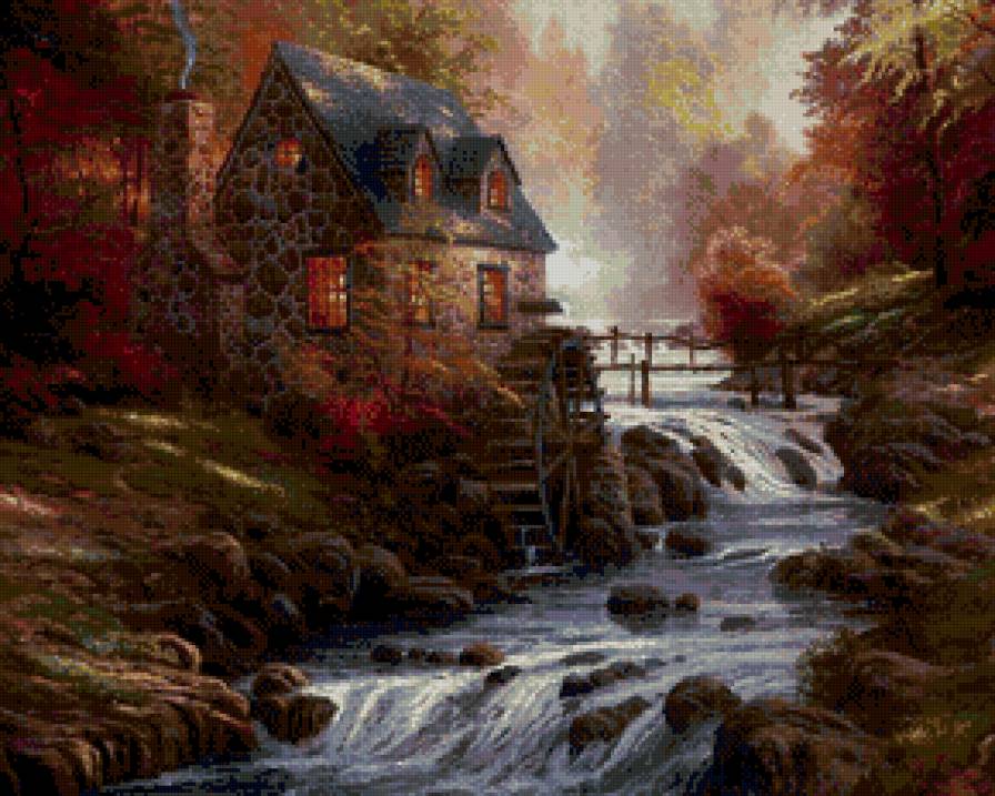 пейзаж - природа, дом, пейзаж - предпросмотр