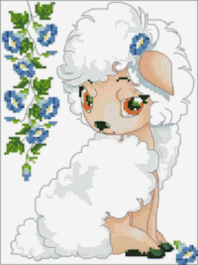 Овечка - животные - предпросмотр