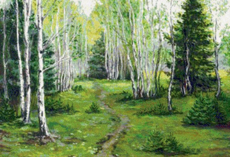 лес - деревья, лес, тропа - предпросмотр