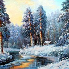 Схема вышивки «Лесная сторожка»