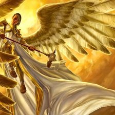 Оригинал схемы вышивки «Ангел» (№756074)