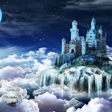 Схема вышивки «Замок-фэнтези»