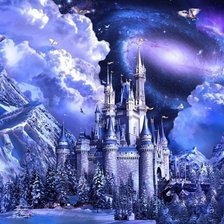 Схема вышивки «Замок-фэнтези»