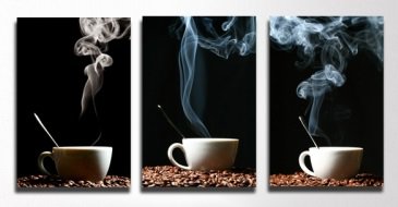 утренний кофе вариант2 - триптих - оригинал