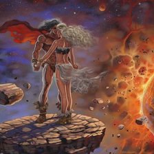 Схема вышивки «любовь среди звёзд»