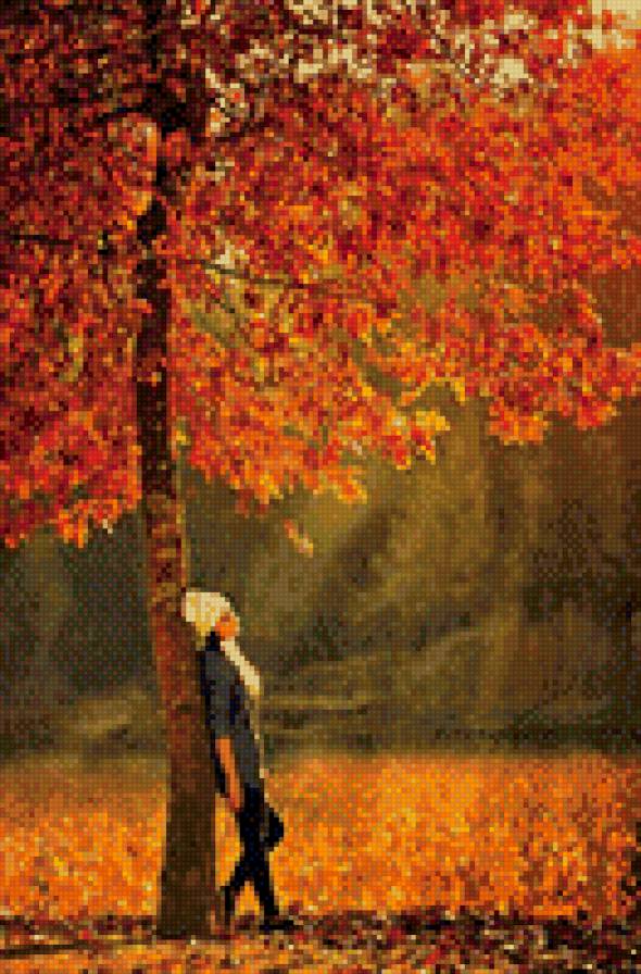 осенняя грусть - осень, грусть, девушка - предпросмотр