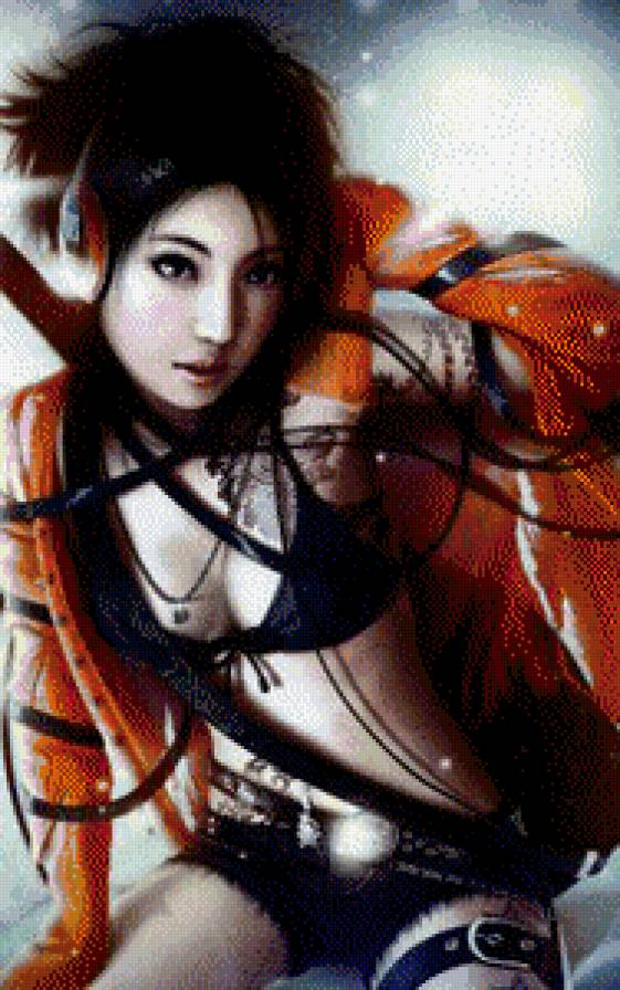 Японская девочка - девушка, женщина, взгляд, красота - предпросмотр