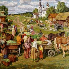 Схема вышивки «Деревенька 15.»