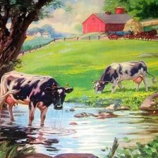 Схема вышивки «Деревенька 17.»