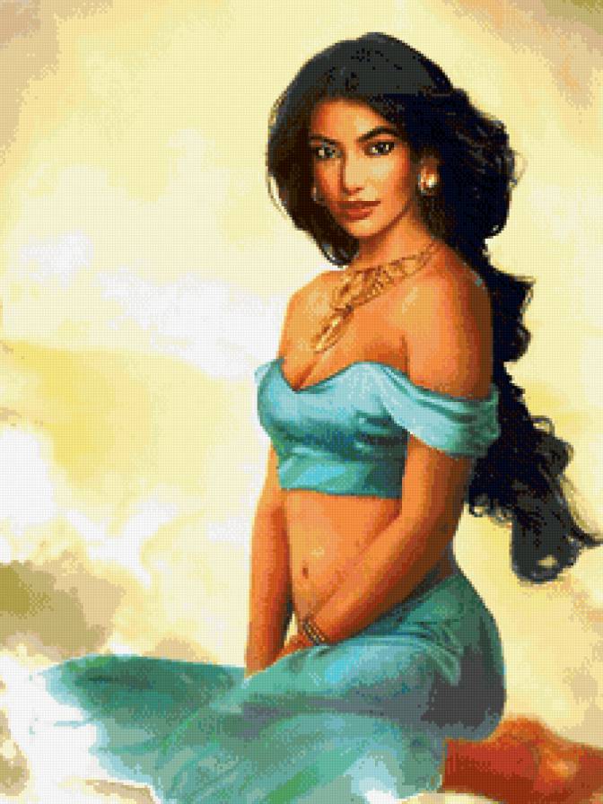 восточная красавица - восток, картина, пано, девушка - предпросмотр