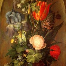 Схема вышивки «Букет с ящерицами»