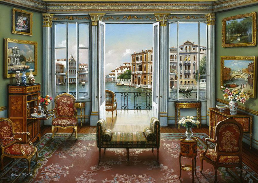 дом в венеции - комната, уют - оригинал