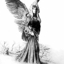 Оригинал схемы вышивки «ангел» (№757809)