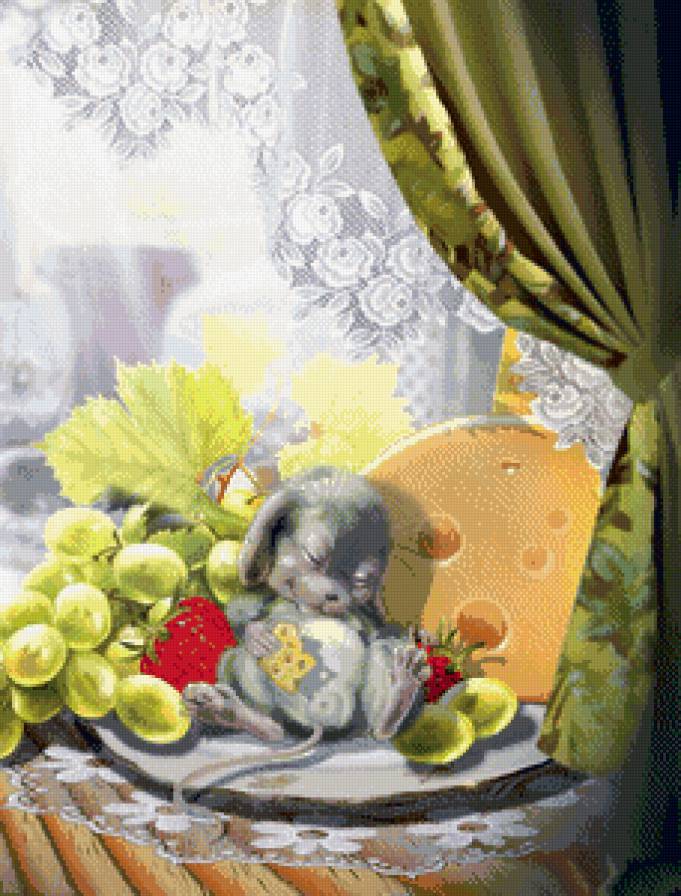 Объелся...... - детское, открытки, мультяшки - предпросмотр